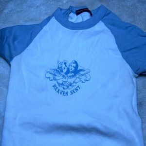 Brandy Melville Heaven Sent Baby Tee